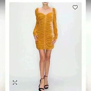 ENDLESS ROSE Velvet Ruched Dress